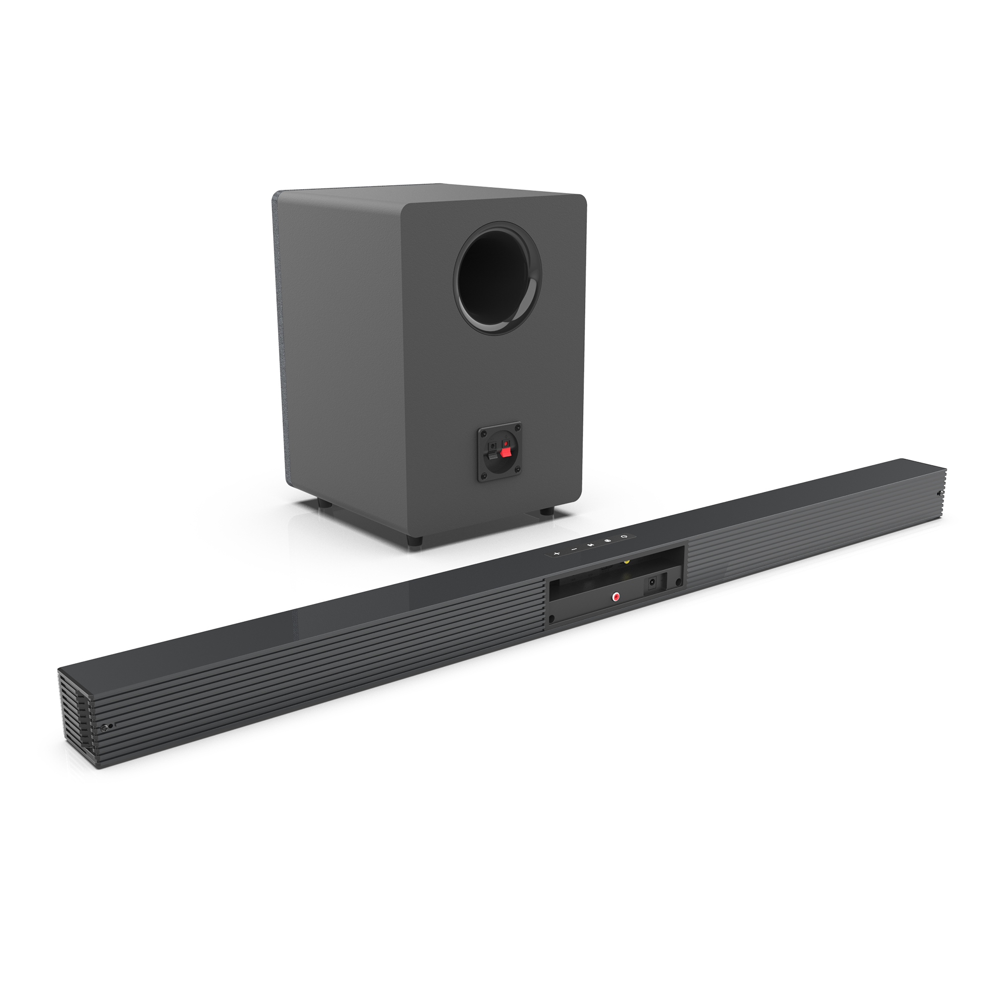 Home Cinema Audio System - ลำโพงซาวด์บาร์ทีวี 84W พร้อมซับวูฟเฟอร์ ระบบเสียง 2.1 ไร้สาย