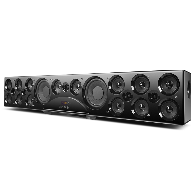 Home Cinema Wireless Speakers - ระบบลำโพงโฮมเธียเตอร์ไร้สาย 7.2ch แบบไม้ พร้อมซาวด์บาร์สำหรับทีวี กำลังขับ 365W