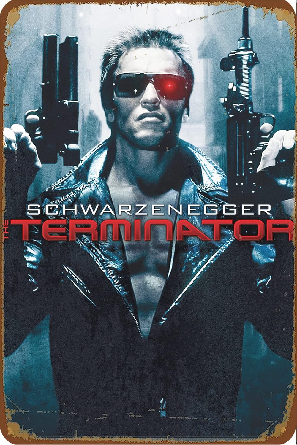 Home Cinema Logo - ป้ายโลหะวินเทจ Gerrit The Terminator พร้อมโลโก้ โปสเตอร์ตกแต่งบ้าน