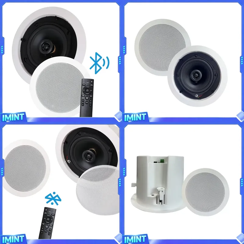 Home Cinema Wireless Speakers - ลำโพงไร้สายระดับมืออาชีพ 8 ชิ้น แบบติดเพดาน ระบบเสียงคู่ สำหรับโฮมเธียเตอร์