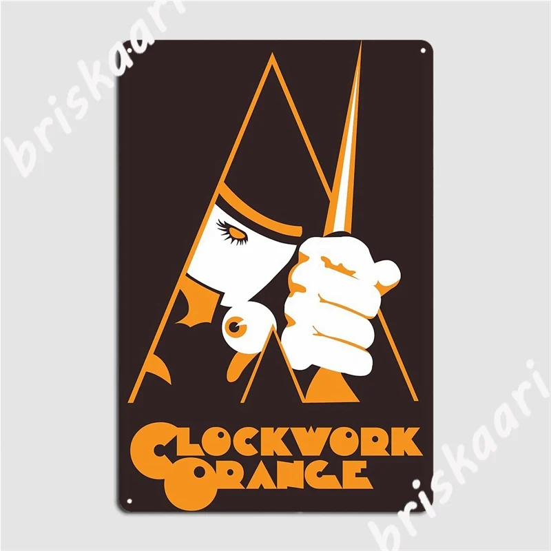 Home.Cinema Orange - Clockwork สีส้มป้ายโลหะ Cinema ห้องครัวบ้านการพิมพ์โรงรถตกแต่งป้ายดีบุกโปสเตอร์