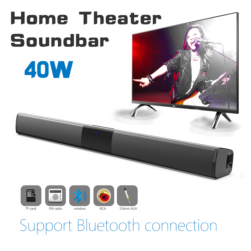 Home Cinema Audio System - 40W ไร้สายบลูทูธ 5.0 Soundbar ลําโพง Hifi