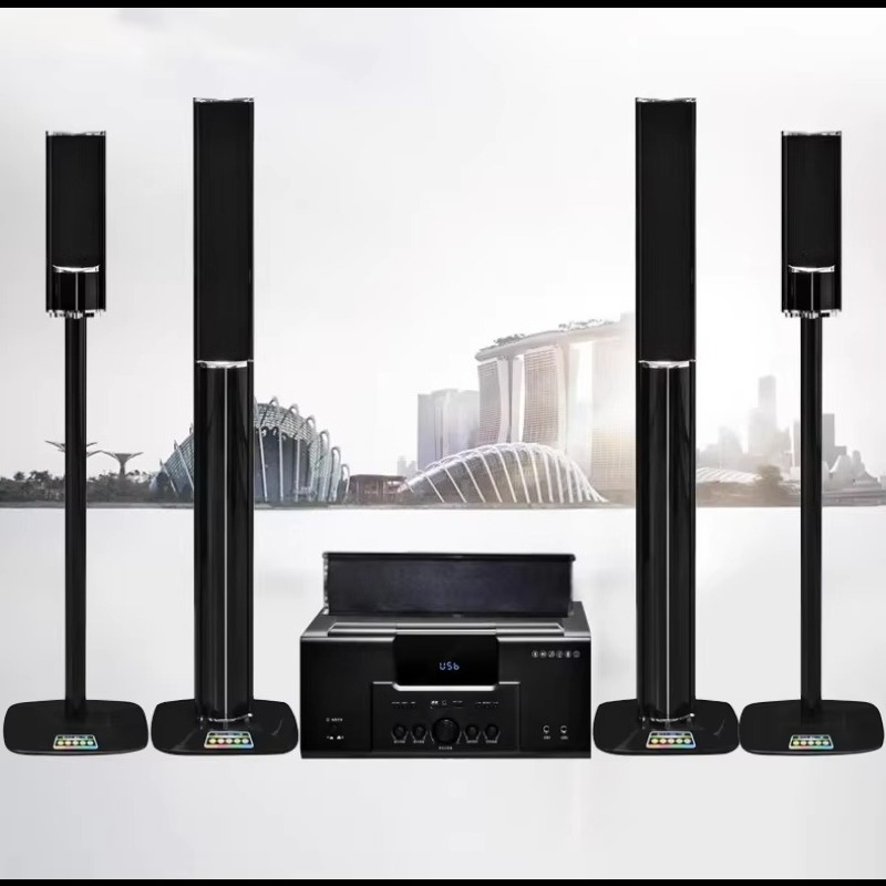 Home Cinema Audio System - ลำโพงโฮมเธียเตอร์ KTV ระบบเสียง 5.1 พร้อมเครื่องขยายเสียง ลำโพงบลูทูธ