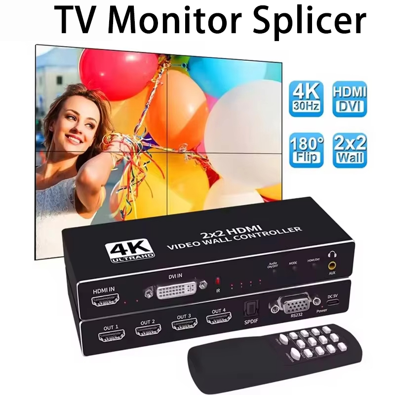 ตัวควบคุมวิดีโอวอลล์ 4K 2x2 โป - Home Cinema Video Processor บทวิจารณ์และราคา