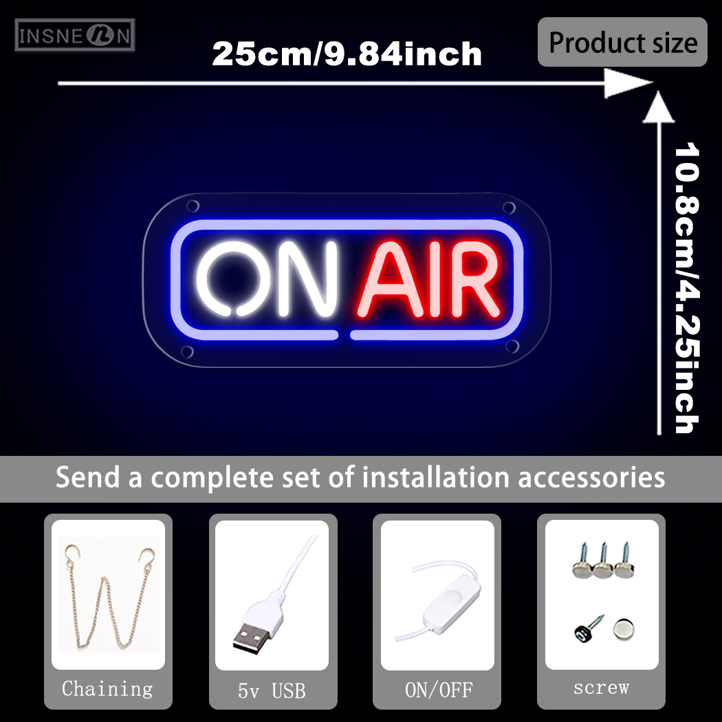 ON AIRป้ายนีออนLED USB Powered - Home Cinema Logo บทวิจารณ์และราคา