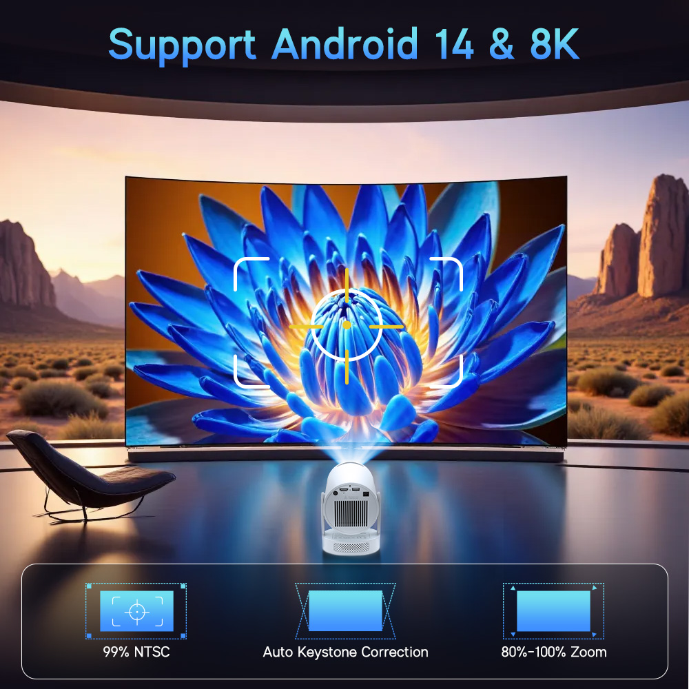 โปรเจคเตอร์ Magcubic Android 1 - Home Cinema Night บทวิจารณ์และราคา