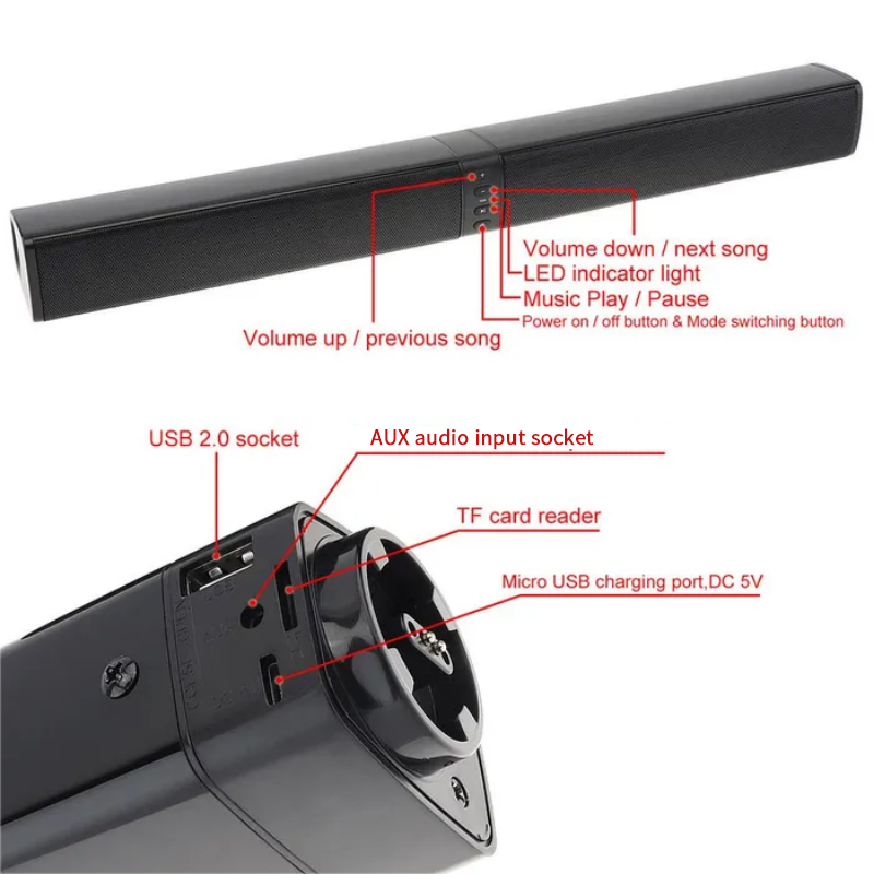 Soundbar ที่มีประสิทธิภาพเสียง - Home Cinema Audio System บทวิจารณ์และราคา