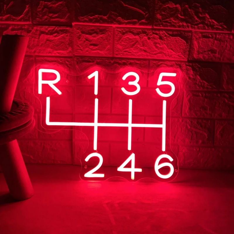 เกียร์รถป้ายนีออน LED Light Up - Home Cinema Logo บทวิจารณ์และราคา
