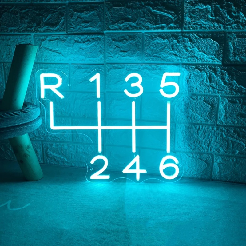เกียร์รถป้ายนีออน LED Light Up - Home Cinema Logo บทวิจารณ์และราคา