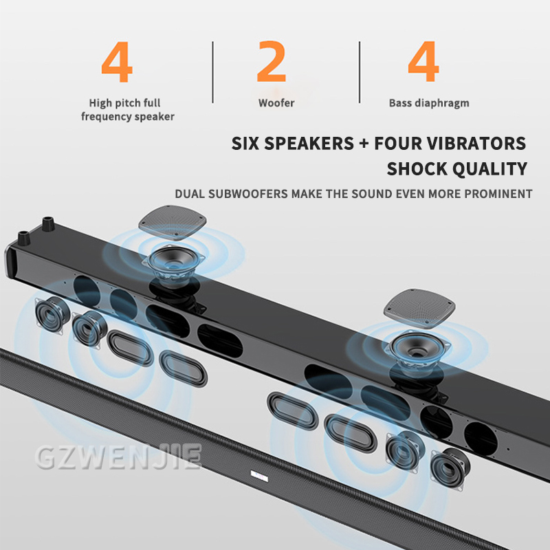 ซาวด์บาร์ทีวีติดผนังสำหรับโฮมเ - Home Cinema Wireless Speakers บทวิจารณ์และราคา