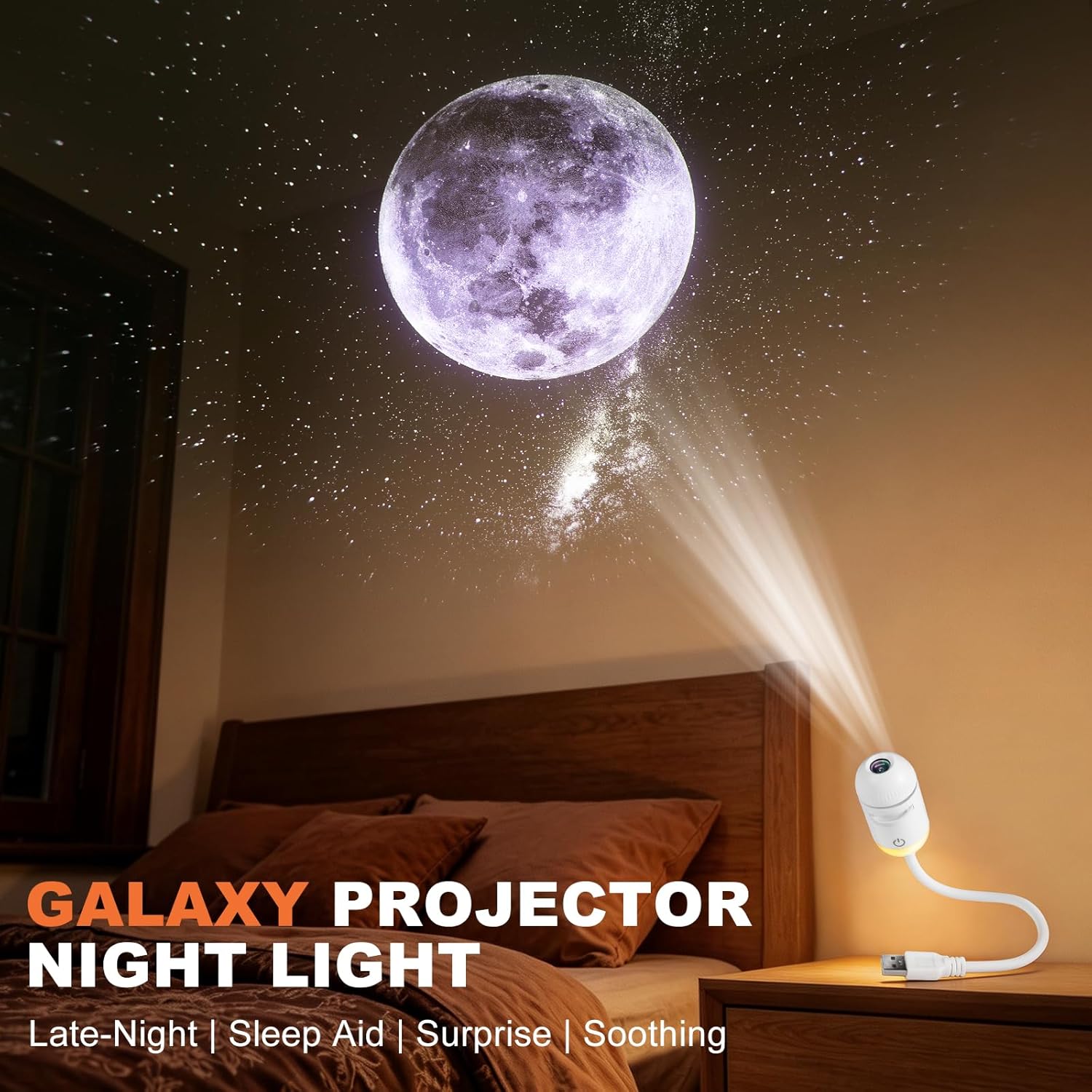 โปรเจคเตอร์กาแล็กซี่ 2-in-1 พร - Home Cinema With Projector บทวิจารณ์และราคา