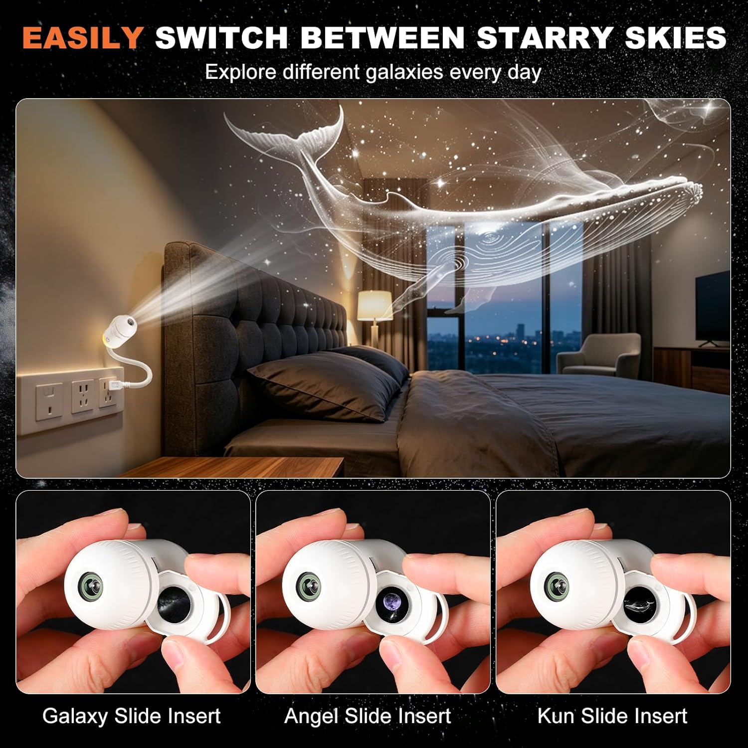 โปรเจคเตอร์กาแล็กซี่ 2-in-1 พร - Home Cinema With Projector บทวิจารณ์และราคา