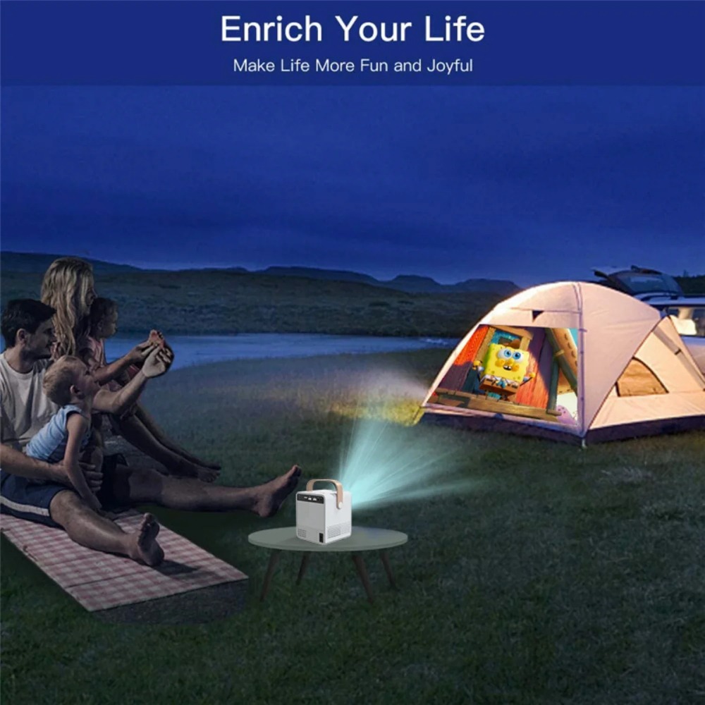 สมาร์ทแบบพกพา 4K โปรเจคเตอร์มิ - Home Cinema With Projector บทวิจารณ์และราคา