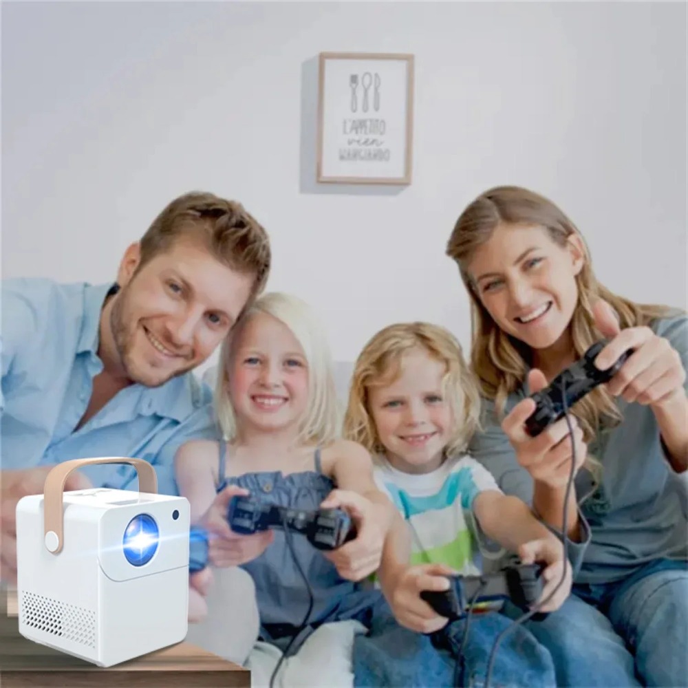 สมาร์ทแบบพกพา 4K โปรเจคเตอร์มิ - Home Cinema With Projector บทวิจารณ์และราคา
