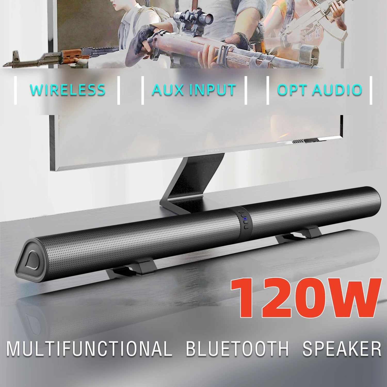 FM Soundbar ทีวีลําโพงบลูทูธ H - Home Cinema Wireless Speakers บทวิจารณ์และราคา