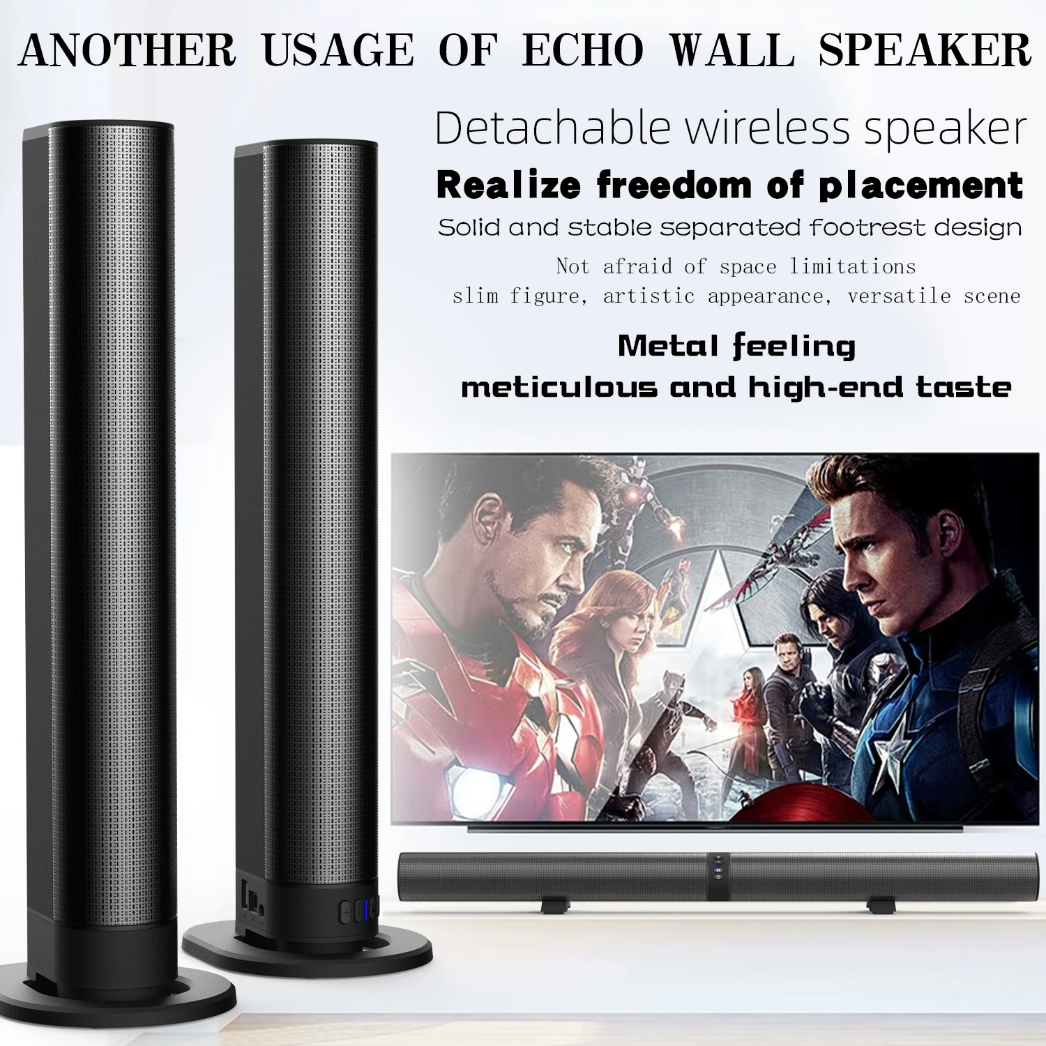 FM Soundbar ทีวีลําโพงบลูทูธ H - Home Cinema Wireless Speakers บทวิจารณ์และราคา